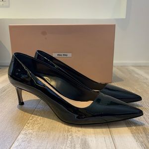 Miu Miu patent leather heels pumps size 36